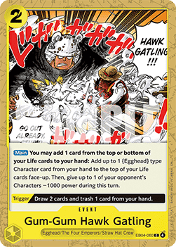 Gum-Gum Hawk Gatling (EB04-060) - Adventure on Kami’s Island (Common) [OP15-EB04-060] Immagine principale del prodotto