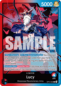 Lucy (OP15-002) (V.1) - Adventure on Kami’s Island (Leader) [OP15-002] Immagine principale del prodotto