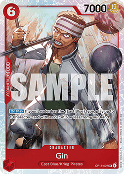 Gin (OP15-007) (V.1) - Adventure on Kami’s Island (Super Rare) [OP15-007] Immagine principale del prodotto
