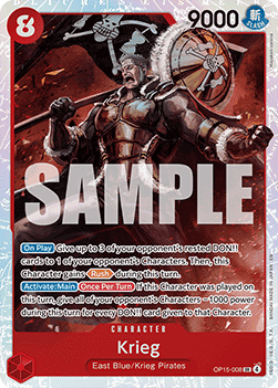 Krieg (OP15-008) (V.1) - Adventure on Kami’s Island (Super Rare) [OP15-008] Immagine principale del prodotto