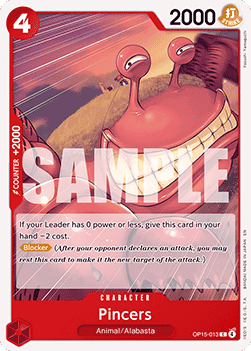 Pincers (OP15-013) - Adventure on Kami’s Island (Common) [OP15-013] Immagine principale del prodotto