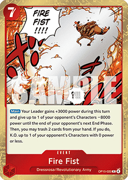 Fire Fist (OP15-020) - Adventure on Kami’s Island (Rare) [OP15-020] Immagine principale del prodotto