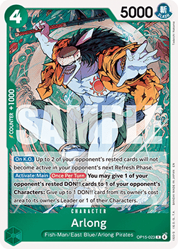 Arlong (OP15-023) - Adventure on Kami’s Island (Rare) [OP15-023] Immagine principale del prodotto