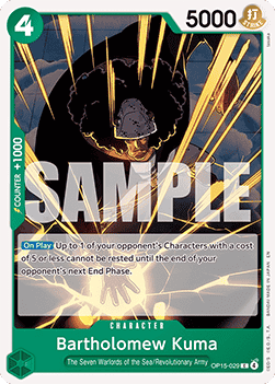 Bartholomew Kuma (OP15-029) - Adventure on Kami’s Island (Common) [OP15-029] Immagine principale del prodotto