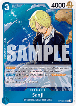 Sanji (OP15-047) (V.1) - Adventure on Kami’s Island (Rare) [OP15-047] Hoofdafbeelding