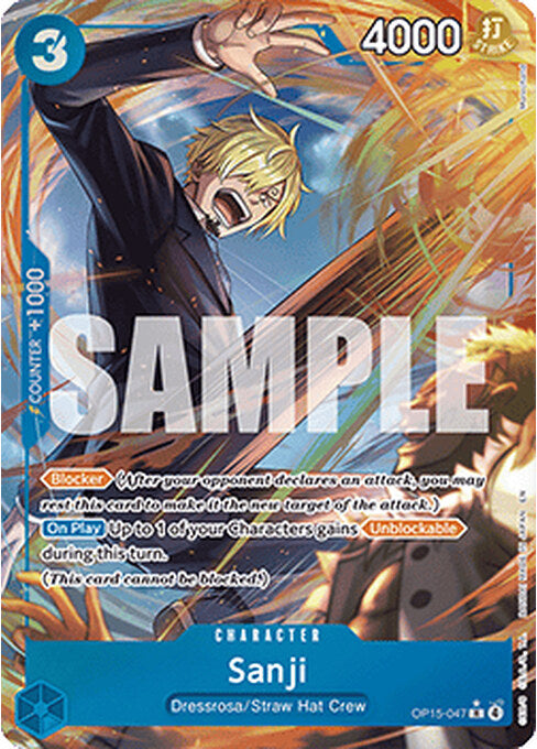 Sanji — Adventure on Kami’s Island (OP15-047) One Piece card Imagen principal del producto
