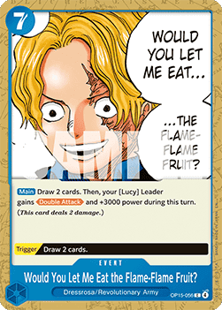 Would You Let Me Eat the Flame-Flame Fruit? (OP15-056) - Adventure on Kami’s Island (Common) [OP15-056] Hauptbild