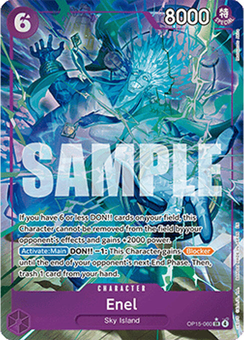Enel — Adventure on Kami’s Island (OP15-060) One Piece card Imagen principal del producto