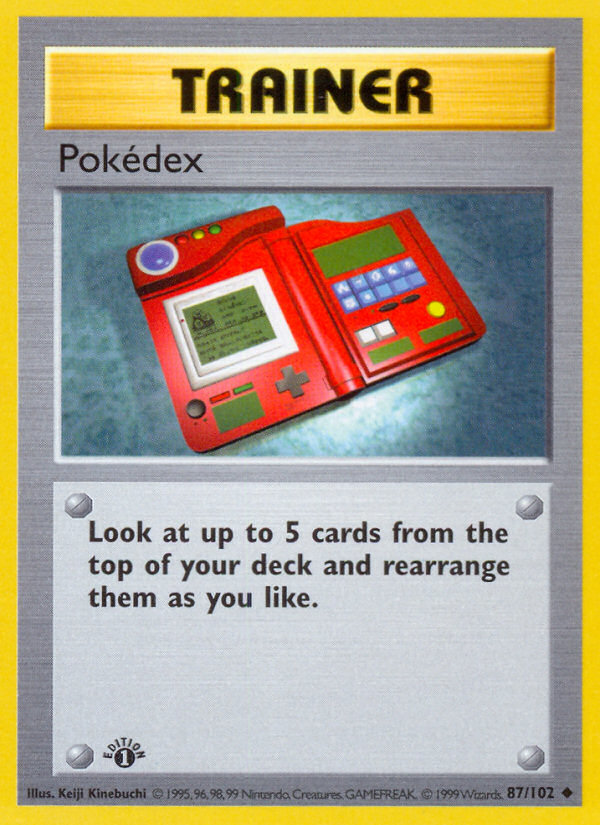 Pokédex – Base Set 87 – Pokémon TCG single card Hoofdafbeelding