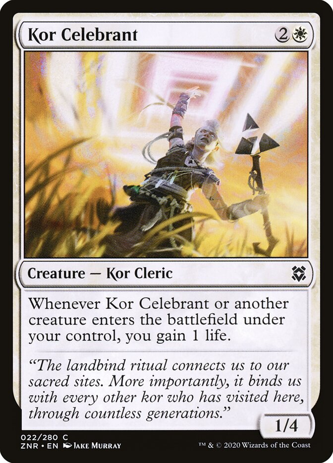 Kor Celebrant - Zendikar Rising (Common) [ZNR-22]