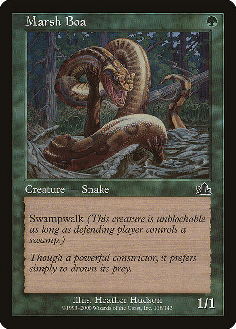 Marsh Boa – Prophecy (PCY-118) Magic: The Gathering card | LC-REM-20260804-15340062769484-87c99bb6-a483-4beb-b98c-eb641fe3d50a