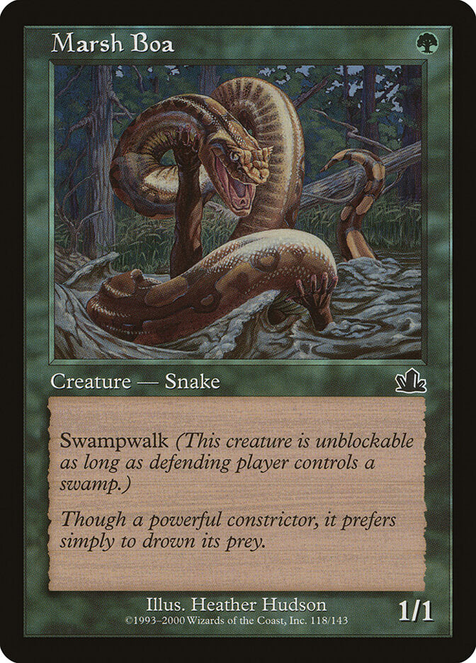 Magic-kaart Marsh Boa PCY-118 uit Prophecy (Common)
