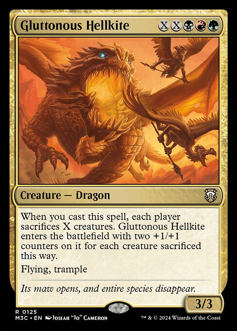 Gluttonous Hellkite – Commander: Modern Horizons 3 (M3C-125) Magic: The Gathering card
