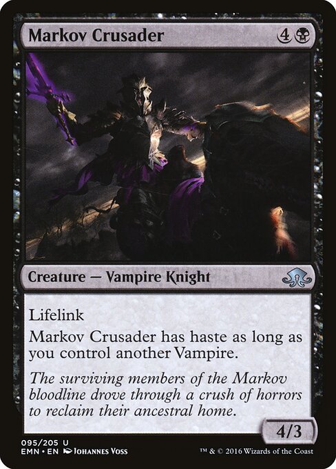 Markov Crusader – Eldritch Moon (EMN-95) Magic: The Gathering card
