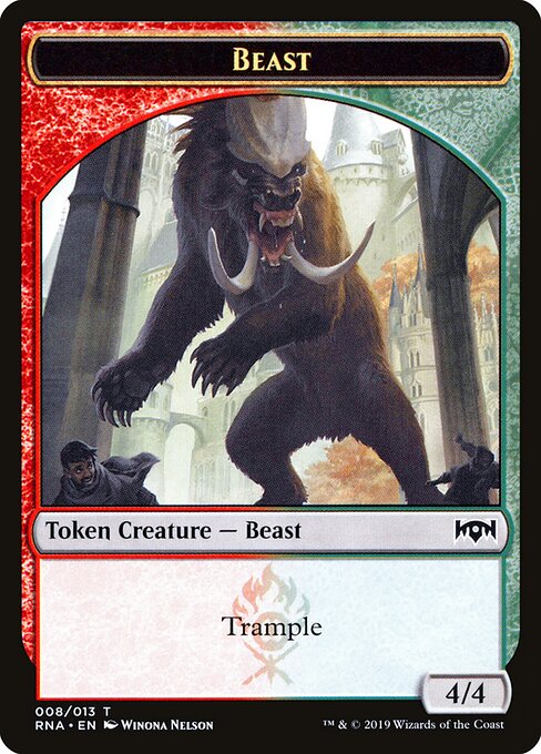 Beast – Ravnica Allegiance Tokens (TRNA-8) Magic: The Gathering card | LC-REM-20260804-15151329476940-87ec9ade-1e06-43c9-97df-55465cabdf32