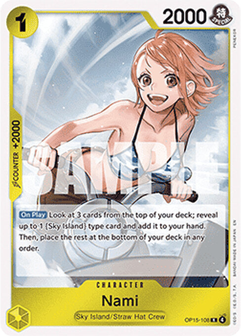 Nami — Adventure on Kami’s Island (OP15-108) One Piece card Hoofdafbeelding