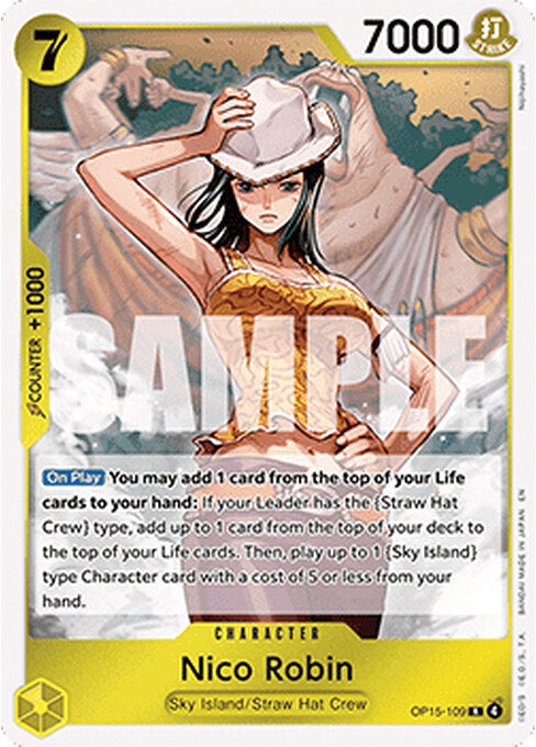 Nico Robin — Adventure on Kami’s Island (OP15-109) One Piece card Imagen principal del producto