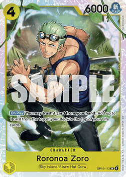 Roronoa Zoro (OP15-113) (V.1) - Adventure on Kami’s Island (Super Rare) [OP15-113] Hauptbild