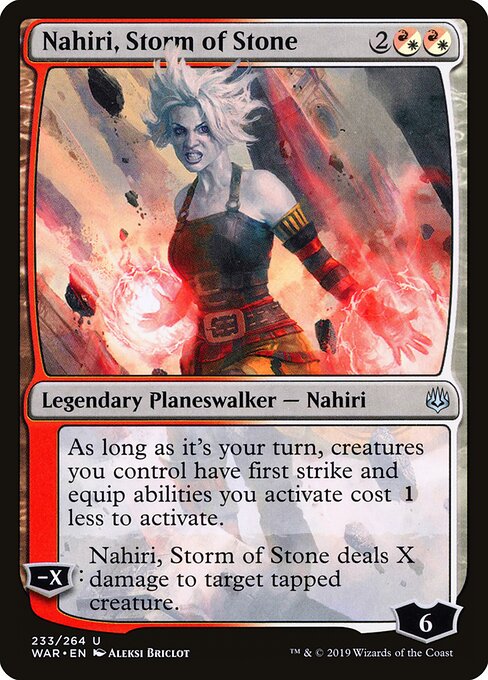 Nahiri, Storm of Stone – War of the Spark (WAR-233) Magic: The Gathering card