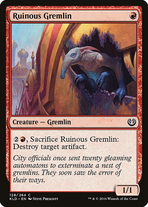 Ruinous Gremlin – Kaladesh (KLD-128) Magic: The Gathering card