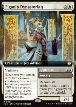 Eiganjo Dynastorian // Replenish - Commander: Secrets of Strixhaven: Extras (Rare) [XSOC-63] Imagen principal del producto