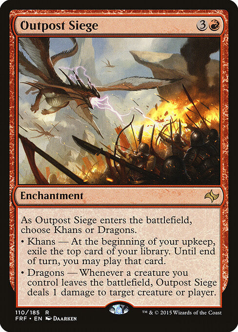 Outpost Siege – Fate Reforged (FRF-110) Magic: The Gathering card