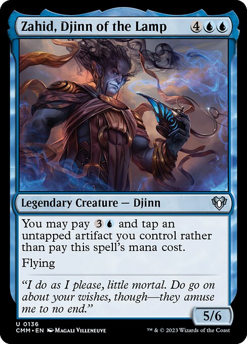 Zahid, Djinn of the Lamp – Commander Masters (CMM-136) Magic: The Gathering card | LC-REM-20260804-15376409297228-880fc139-4200-483f-bdb1-dc9ef32d63a5