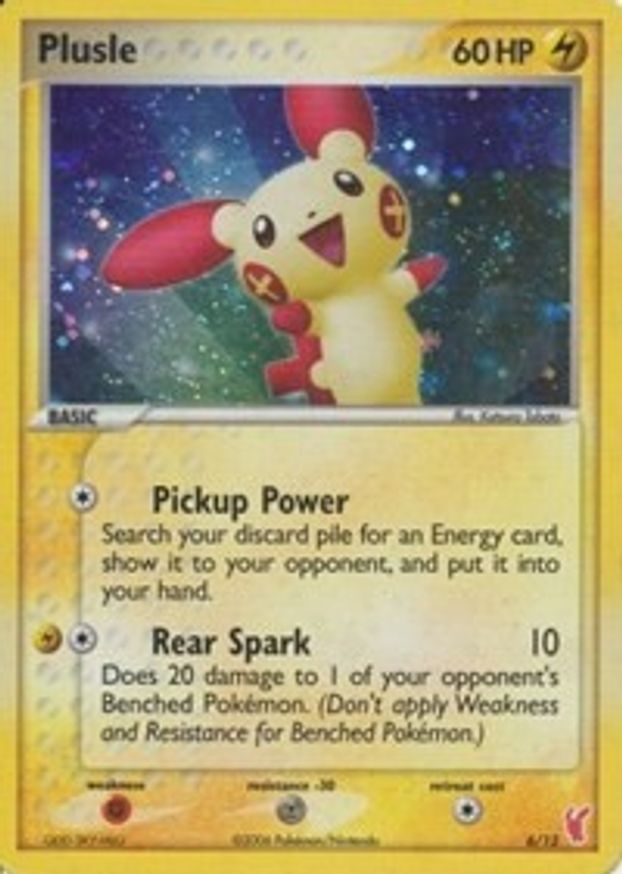 Pokémon-kaart Plusle 6/12 Fixed uit de set EX Trainer Kit 2