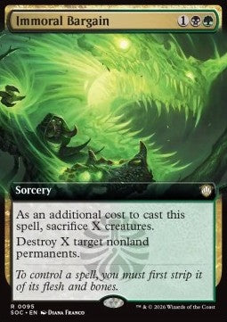 Immoral Bargain - Commander: Secrets of Strixhaven: Extras (Rare) [XSOC-95] Imagen principal del producto