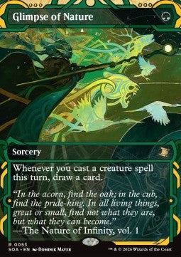 Glimpse of Nature (V.1) - Secrets of Strixhaven: Mystical Archive (Rare) [SOA-53]