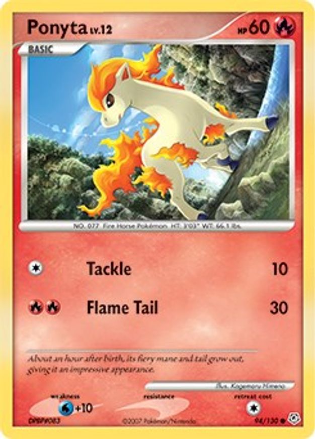 Pokémon-kaart Ponyta LV.12 94/130 Common uit de set Diamond & Pearl Hoofdafbeelding