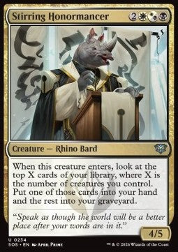 Stirring Honormancer - Secrets of Strixhaven (Uncommon) [SOS-234] Hauptbild