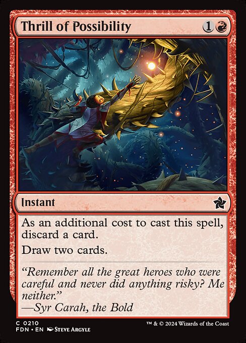 Thrill of Possibility – Foundations (FDN-210) Magic: The Gathering card | LC-REM-20260804-15340136333644-882b348c-076b-41d8-b505-063480636669 Main image