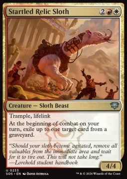 Startled Relic Sloth - Secrets of Strixhaven (Uncommon) [SOS-233] Hauptbild
