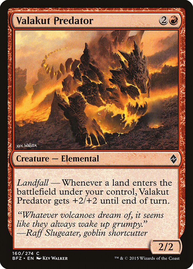 Valakut Predator - Battle for Zendikar (Common) [BFZ-160] Hoofdafbeelding