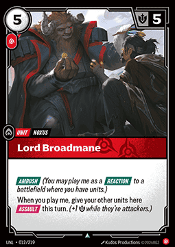 Lord Broadmane - Unleashed (Uncommon) [UNL-012] Main image