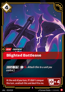Blighted Battleaxe - Unleashed (Rare) [UNL-019] Main image