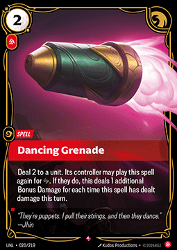 Dancing Grenade - Unleashed (Rare) [UNL-020] Immagine principale del prodotto