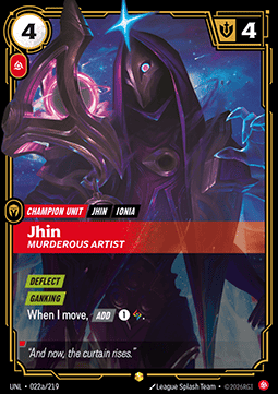 Jhin, Murderous Artist (V.2 - Showcase) - Unleashed (Showcase) [UNL-022a] Immagine principale del prodotto