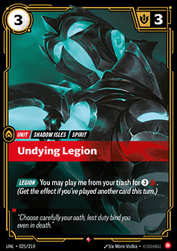 Undying Legion - Unleashed (Rare) [UNL-025] Immagine principale del prodotto