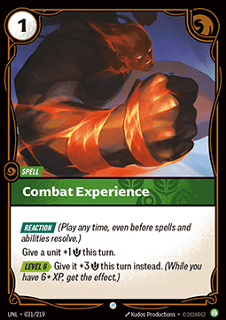 Combat Experience - Unleashed (Common) [UNL-031] Immagine principale del prodotto