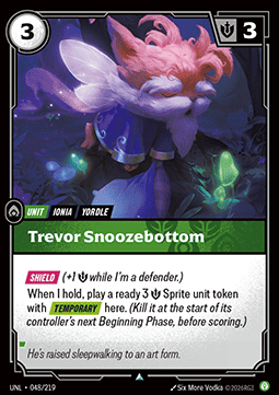 Trevor Snoozebottom - Unleashed (Uncommon) [UNL-048] Main image