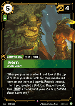 Ivern, Nurturer (V.1 - Rare) - Unleashed (Rare) [UNL-051] Main image