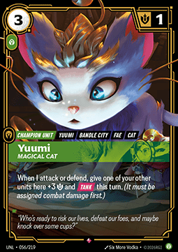 Yuumi, Magical Cat - Unleashed (Rare) [UNL-056] Main image