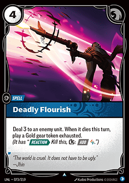 Deadly Flourish - Unleashed (Uncommon) [UNL-073] Hoofdafbeelding
