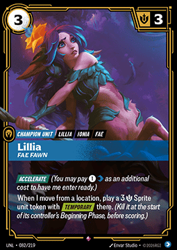 Lillia Fae Fawn (V.1 - Rare) - Unleashed (Rare) [UNL-082] Hauptbild