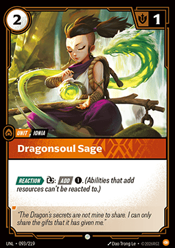 Dragonsoul Sage - Unleashed (Common) [UNL-093] Hoofdafbeelding
