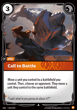 Call to Battle - Unleashed (Uncommon) [UNL-101] Hoofdafbeelding