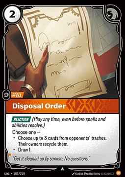 Disposal Order - Unleashed (Uncommon) [UNL-103] Hoofdafbeelding