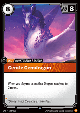 Gentle Gemdragon - Unleashed (Uncommon) [UNL-104] Hoofdafbeelding